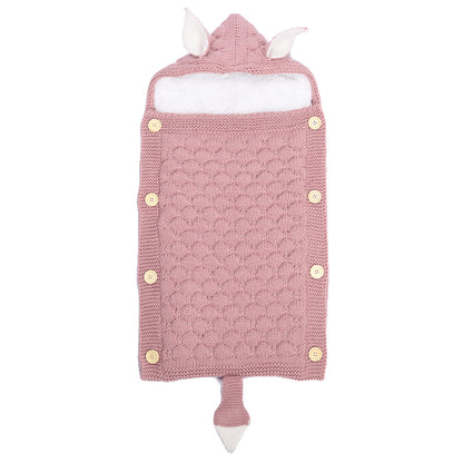 Spring Autumn Baby Knitted Rabbit Ear Sleep Sack